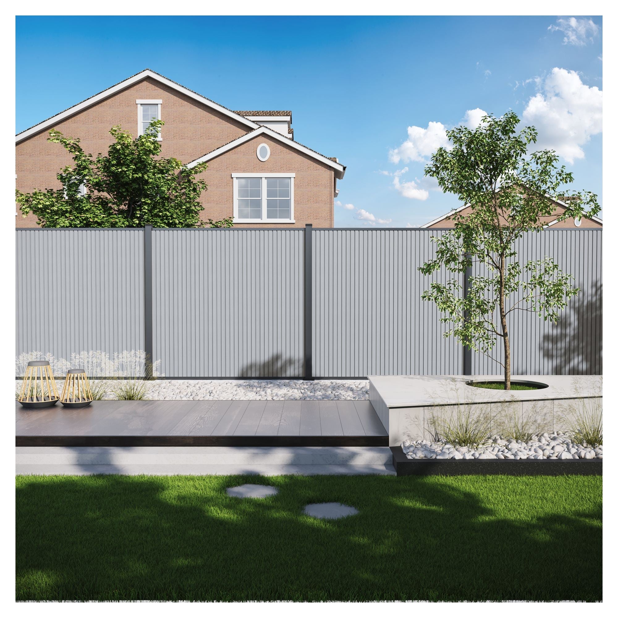 WAREN WPC - Zaun Erweiterungsset - zaunes