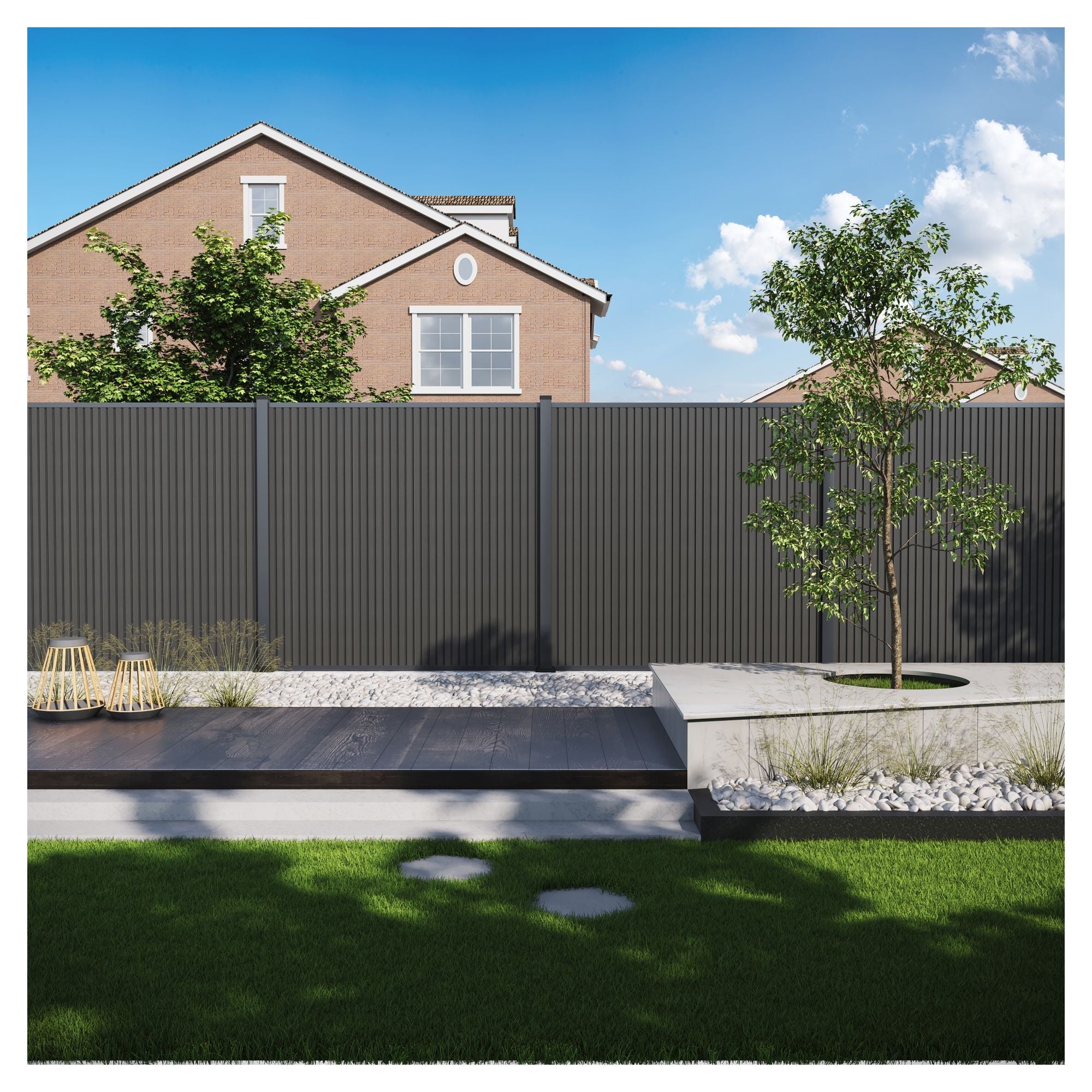 WAREN WPC - Zaun Erweiterungsset - zaunes