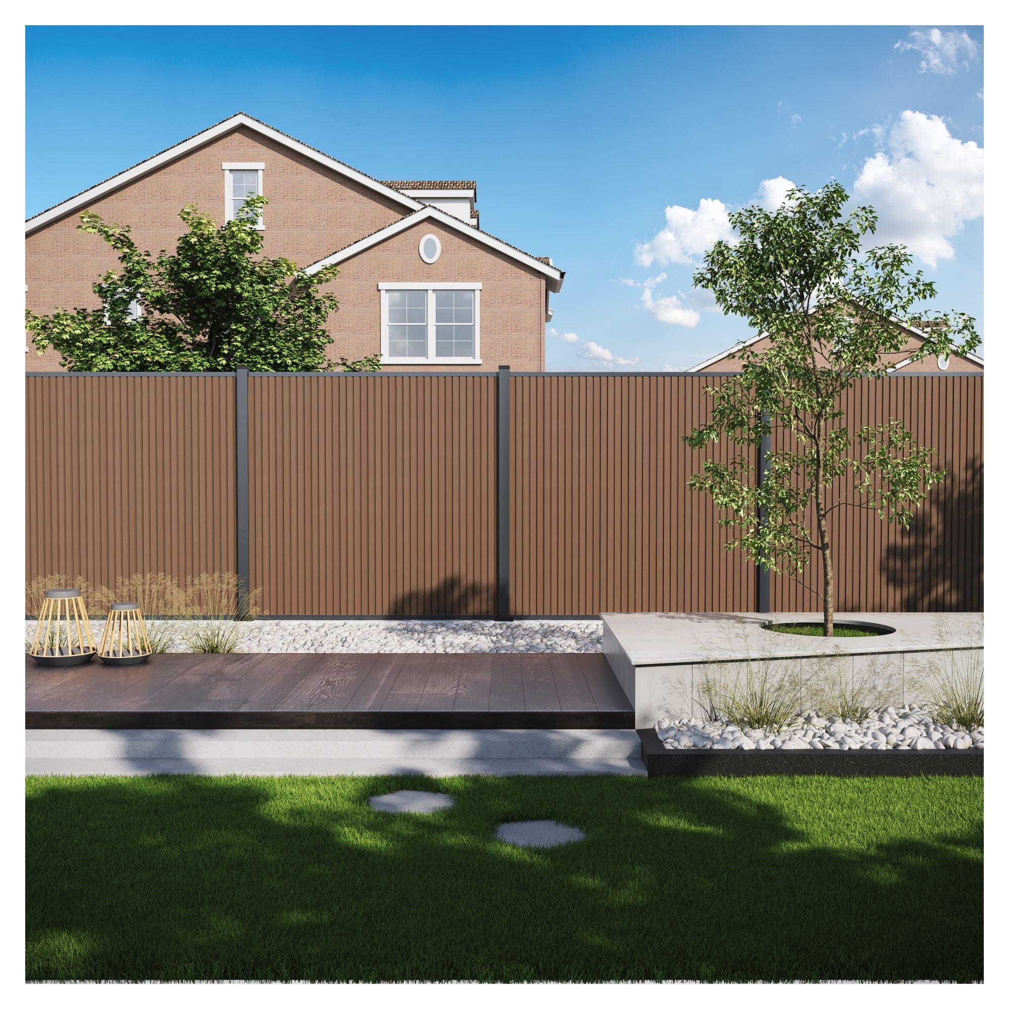 WAREN WPC - Zaun Erweiterungsset - zaunes