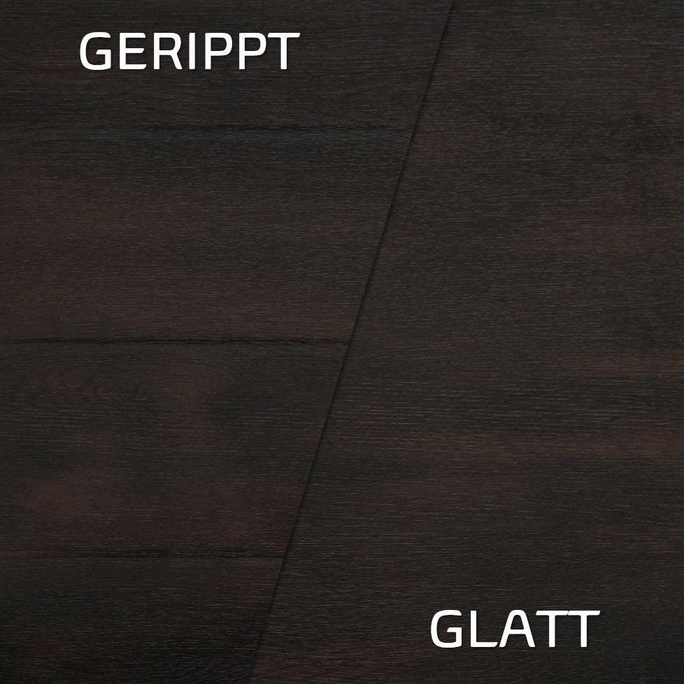 Marone Holzdekor – Glatt/Gerippt, 27 dB, Made in Germany Nahaufnahme