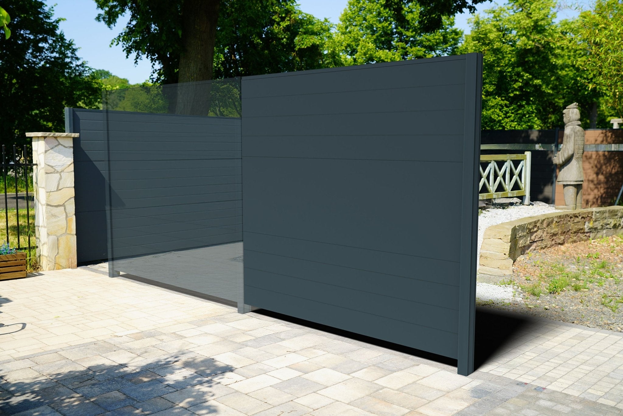 paneello Erweiterungsset Lärm- & Schallschutzzaun anthrazitgrau