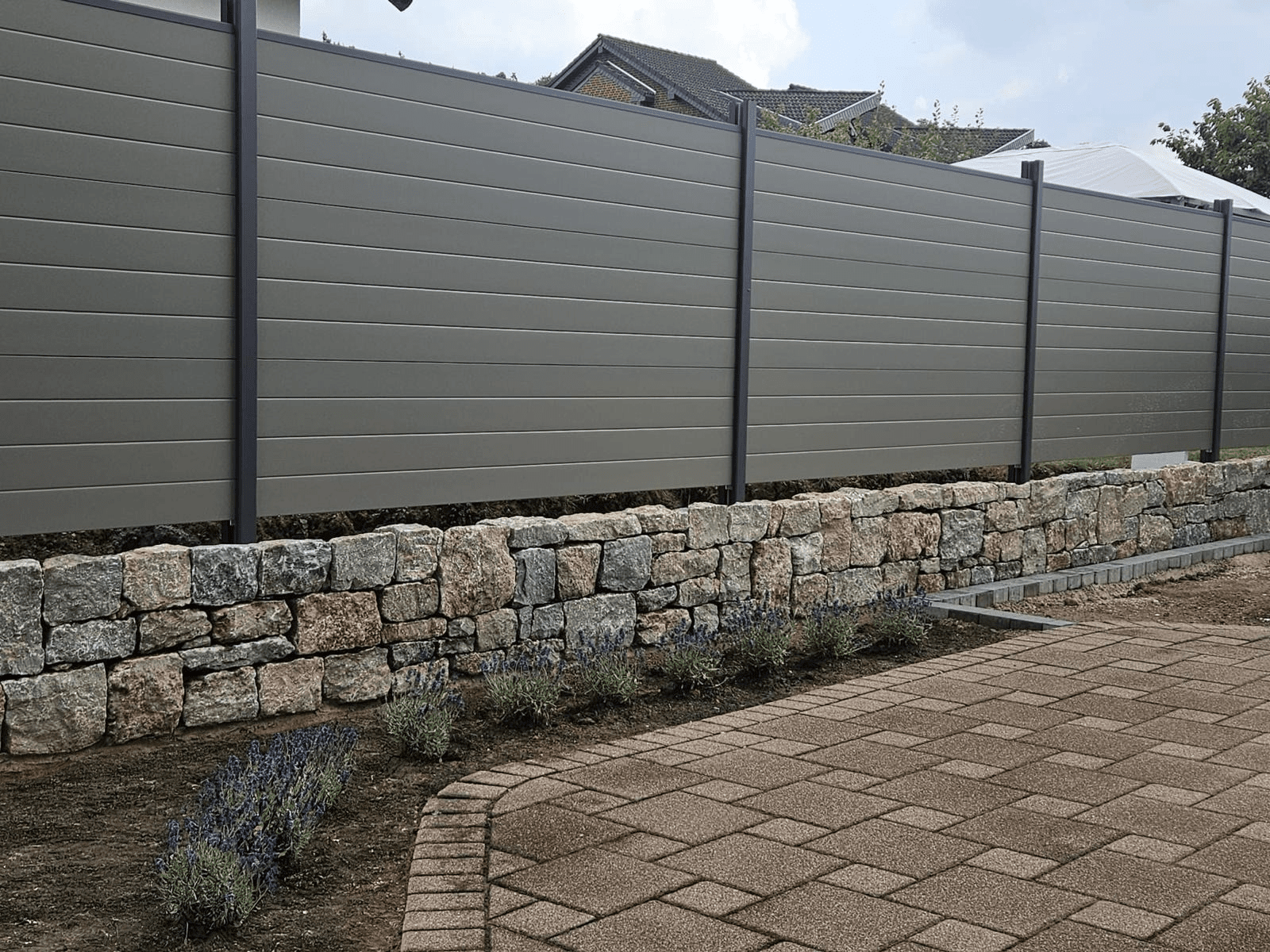 paneello Zaunpaket / Komplettset Lärm - & Schallschutz – modular, 27 dB, Made in Germany - Zaunes | Gartenzaun & Gartentor